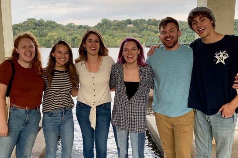 Sammy Brown, Madison Iseman, Amy Adamle, Grace Sobiech, Mitch Kluesner, Fin Argus Clouds Movie real life stars and actors in Stillwater, Minnesota