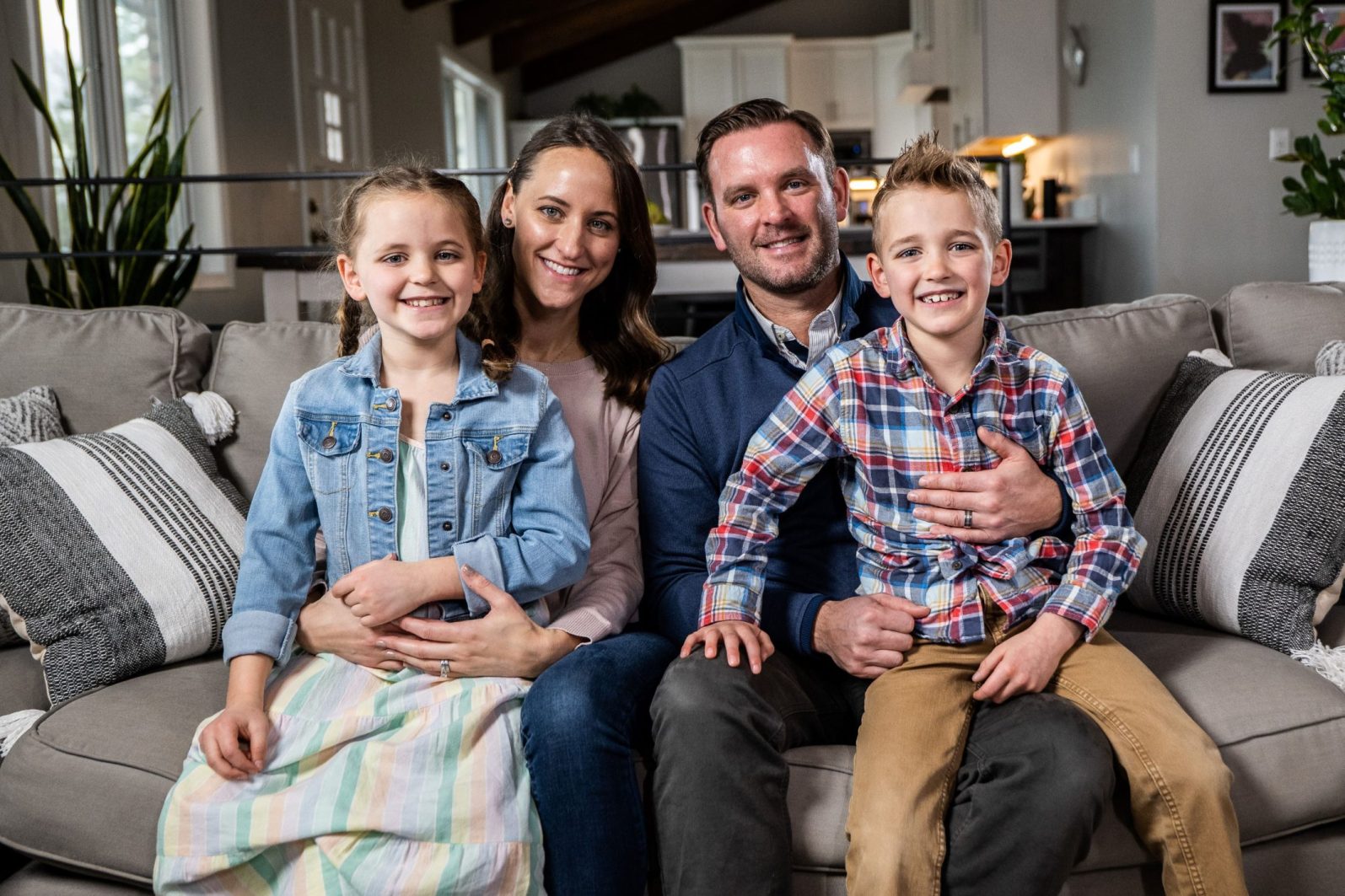 Brooklyn with her family