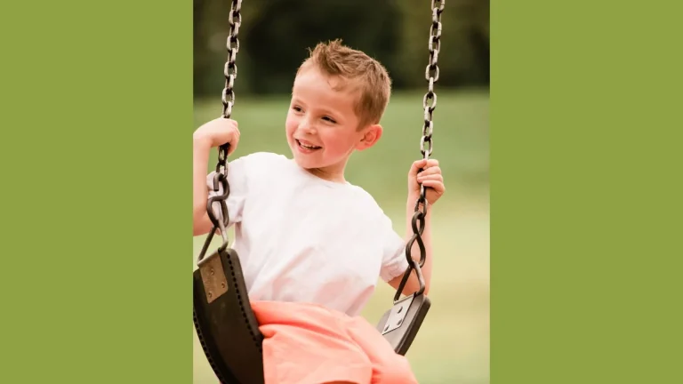 Nathan on a swing