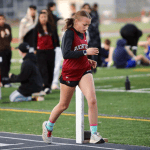 Larissa on the track