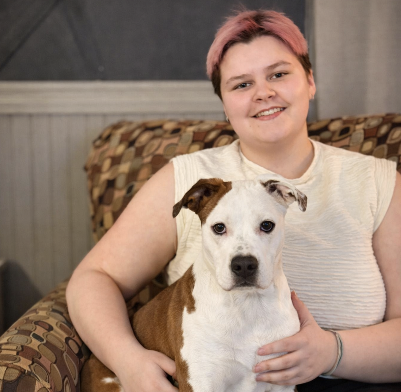 Madelyn and her dog