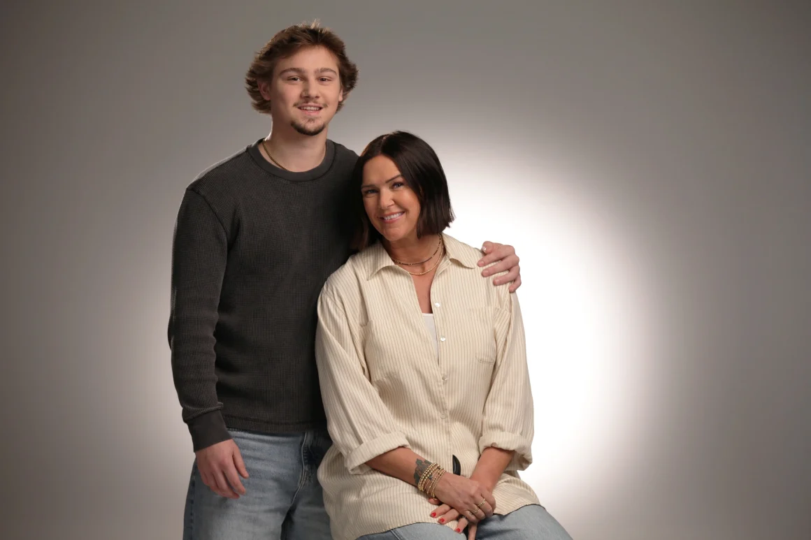 Griffin, a cancer survivor, and his mom